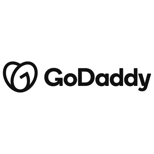 GoDaddy domains and hosting logo